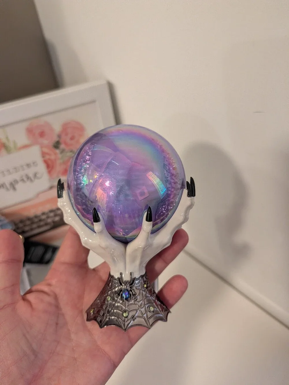 👻NWT Bath & Body Works Set Of 2 Halloween Crystal Ball & Cauldron Projectors